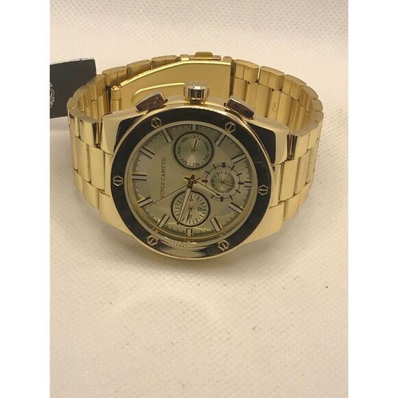 Vince Camuto VC/1104 Unisex Gold Stainless Steel Analog Dial Quartz Watch KS112 - Picture 5 of 9